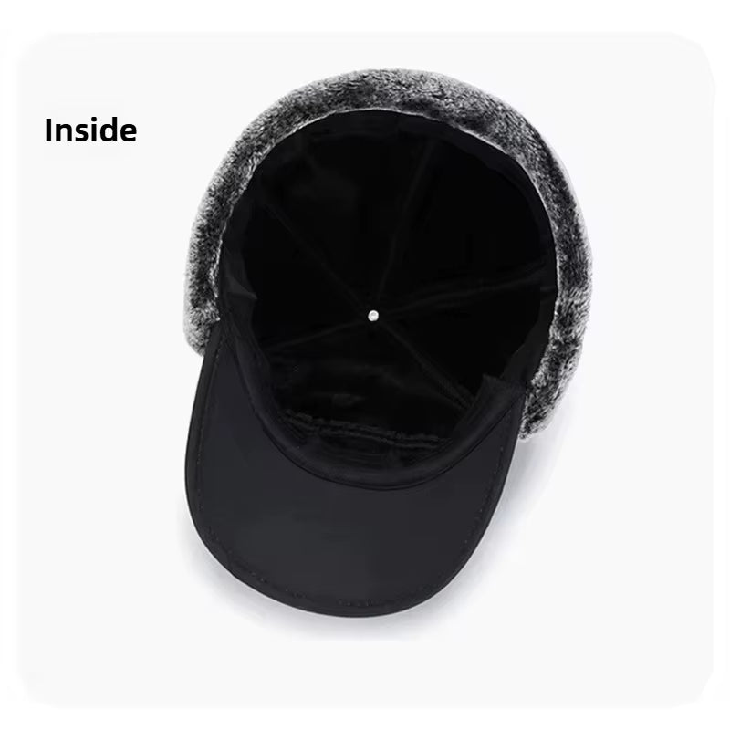 Stay Warm and Stylish This Winter with Our Thickened Artificial Fur Baseball Hat for Men and Women - Perfect for Cycling, Skiing, and Outdoor Adventures!