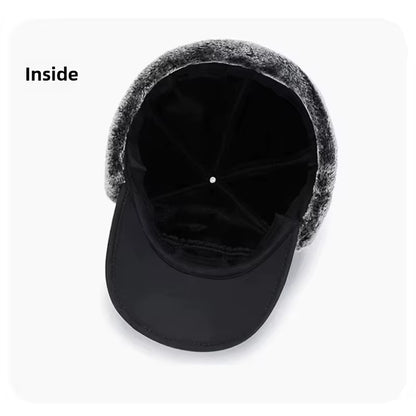 Stay Warm and Stylish This Winter with Our Thickened Artificial Fur Baseball Hat for Men and Women - Perfect for Cycling, Skiing, and Outdoor Adventures!
